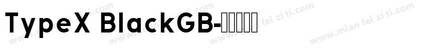 TypeX BlackGB字体转换
